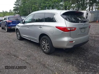 2014 Infiniti QX60 with VIN 5N1AL0MMXEC500998, listed as a IAAI auction lot 42596904 with 105,153 mi miles and . Bid and sale history available at DreamBid. Image 3.