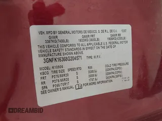 2008 Chevrolet Suburban LTZ z VIN 3GNFK16368G204571, wystawiony jako IAAI lot #42409971 z przebiegiem 196 180 mil mil oraz . Historia ofert i sprzedaży dostępna na DreamBid. Obrazek 9.