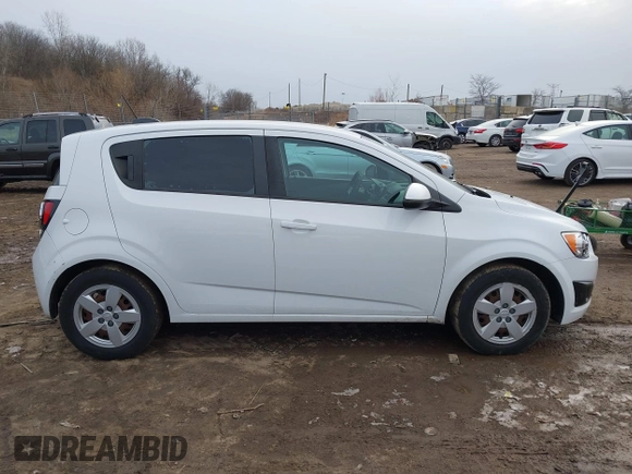2015 Chevrolet Sonic LS with VIN 1G1JA6SH3F4160438, listed as a IAAI auction lot 41230481 with 98,424 mi miles and . Bid and sale history available at DreamBid. Image 13.
