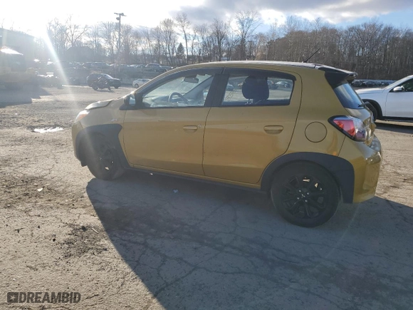 2023 Mitsubishi Mirage Black Edition with VIN ML32AWHJ5PH003304, listed as a Copart auction lot 85105444 with 0 mi miles and Non Repairable. Bid and sale history available at carsss.com. Image 2.