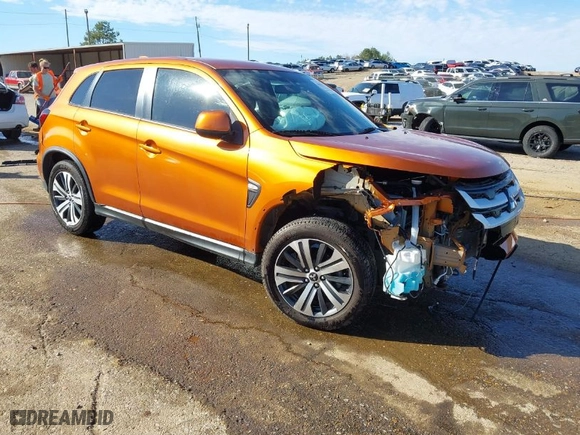 2020 Mitsubishi Outlander Sport ES 2.0 with VIN JA4AP3AU8LU007336, listed as a IAAI auction lot 41673979 with 70,018 mi miles. Bid and sale history available at carsss.com. Image 1.