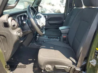 2021 Jeep Wrangler Unlimited Sport with VIN 1C4HJXDG6MW737612, listed as a Copart auction lot 60875264 with 29,220 mi miles and Salvage title. Bid and sale history available at DreamBid. Image 7.