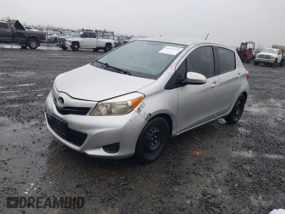 2013 Toyota Yaris L with VIN JTDKTUD32DD553842, listed as a IAAI auction lot 41231910 with 155,158 mi miles. Bid and sale history available at carsss.com. Image 2.