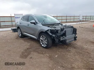 2023 Buick Envision Avenir with VIN LRBFZSR42PD067993, listed as a IAAI auction lot 41455624 with 15,186 mi miles and . Bid and sale history available at carsss.com. Image 1.