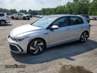2022 Volkswagen Golf GTI SE with VIN WVWN87CD3NW125990, listed as a Copart auction lot 59822194 with 37,573 mi miles and Salvage Title. Bid and sale history available at carsss.com. Image 1.