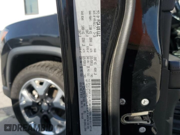 2018 Jeep Compass Limited with VIN 3C4NJDCB3JT341632, listed as a Copart auction lot 60915205 with Not provided miles and Salvage title. Bid and sale history available at DreamBid. Image 12.