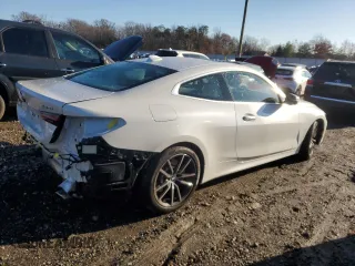 2022 BMW 4 Series 430i xDrive with VIN WBA73AP08NCH76285, listed as a Copart auction lot 85559554 with 25,366 mi miles and Salvage Title. Bid and sale history available at DreamBid. Image 3.