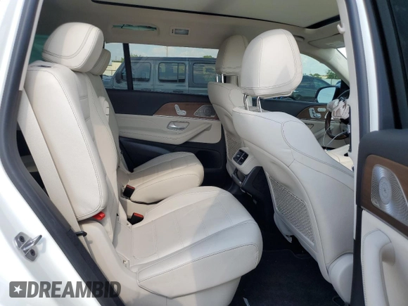 2021 Mercedes-Benz GLS 580 with VIN 4JGFF8GE0MA430227, listed as a Copart auction lot 63178364 with 44,051 mi miles and Salvage Title. Bid and sale history available at DreamBid. Image 11.