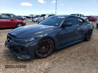 2022 BMW M4 Competition xDrive with VIN WBS43AZ0XNCJ24180, listed as a Copart auction lot 54622474 with 0 mi miles and Salvage Title. Bid and sale history available at carsss.com. Image 1.