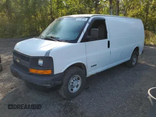 2004 Chevrolet Express Cargo Van with VIN 1GCGG25V541239571, listed as a Copart auction lot 61316914 with Not Provided miles and Salvage Title. Bid and sale history available at carsss.com. Image 1.