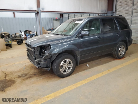 2003 Honda Pilot EX with VIN 2HKYF18623H596817, listed as a Copart auction lot 46070775 with 256,451 mi miles and Salvage Title. Bid and sale history available at carsss.com. Image 1.