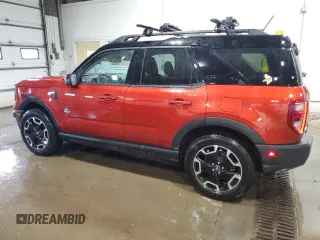 2022 Ford Bronco Sport Outer Banks with VIN 3FMCR9C65NRD98431, listed as a Copart auction lot 61596305 with 21,444 mi miles and Salvage title. Bid and sale history available at DreamBid. Image 2.