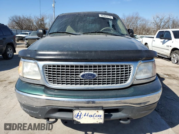 1999 Ford Expedition XLT with VIN 1FMPU18L0XLB96873, listed as a Copart auction lot 46367415 with 161,282 mi miles and Salvage title. Bid and sale history available at DreamBid. Image 5.