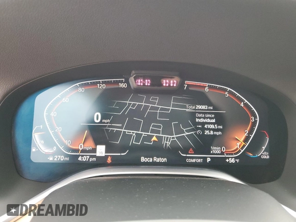 2022 BMW 7 Series 750i xDrive with VIN WBA7U2C02NCJ27538, listed as a Copart auction lot 42022885 with 29,083 mi miles and Salvage title. Bid and sale history available at DreamBid. Image 9.