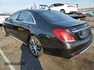 2016 Mercedes-Benz S-Class AMG S 63 with VIN WDDUG7JB4GA242581, listed as a Copart auction lot 75032044 with 77,302 mi miles and Salvage Title. Bid and sale history available at carsss.com. Image 2.