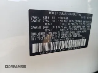 2020 Subaru Outback Touring z VIN 4S4BTAPC0L3181623, wystawiony jako Copart lot #61994115 z przebiegiem 17 473 mil mil oraz Szkoda całkowita • Salvage title. Historia ofert i sprzedaży dostępna na DreamBid. Obrazek 12.