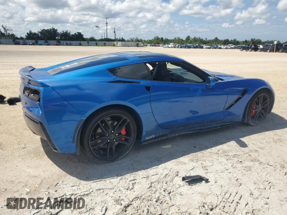 2016 Chevrolet Corvette 2LT with VIN 1G1YD2D73G5114459, listed as a Copart auction lot 68208544 with Not Provided miles and Salvage Title. Bid and sale history available at carsss.com. Image 3.