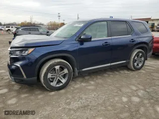 2023 Honda Pilot EX-L 8 Passenger with VIN 5FNYG1H4XPB047933, listed as a Copart auction lot 81169844 with 35,876 mi miles and Salvage Title. Bid and sale history available at carsss.com. Image 1.