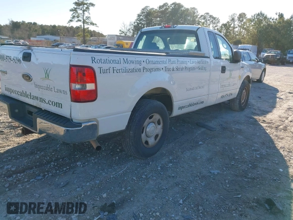 2005 Ford F-150 XL with VIN 1FTPF125X5NA95687, listed as a IAAI auction lot 41737229 with 181,495 mi miles. Bid and sale history available at carsss.com. Image 4.