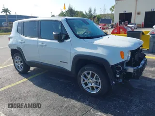 2023 Jeep Renegade Upland with VIN ZACNJDB10PPP68157, listed as a IAAI auction lot 41915461 with 19,640 mi miles. Bid and sale history available at carsss.com. Image 1.