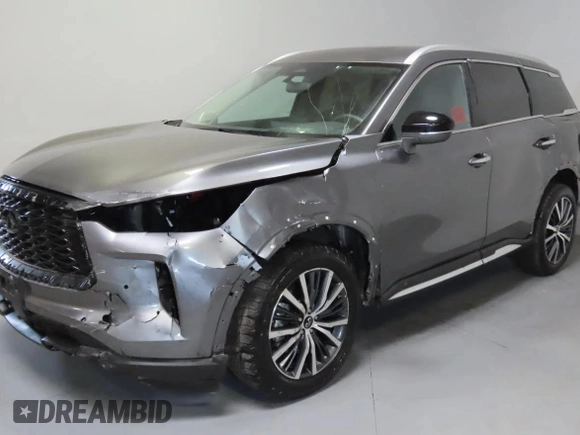 2023 Infiniti QX60 SENSORY with VIN 5N1DL1GS5PC353778, listed as a Copart auction lot 54616945 with 20,386 mi miles and Salvage Title. Bid and sale history available at carsss.com. Image 2.
