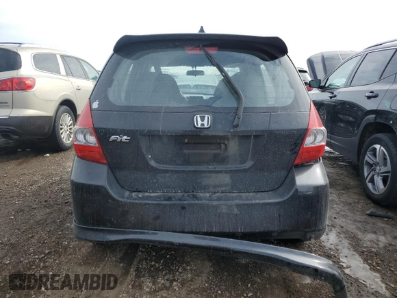 2008 Honda Fit Sport with VIN JHMGD386X8S021501, listed as a Copart auction lot 46508985 with 196,303 mi miles and Salvage Title. Bid and sale history available at carsss.com. Image 6.