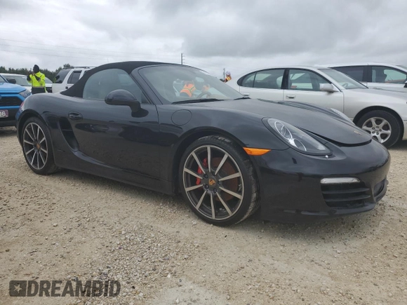 2013 Porsche Boxster S with VIN WP0CB2A86DS134111, listed as a Copart auction lot 74255514 with 0 mi miles and Salvage Title. Bid and sale history available at carsss.com. Image 4.