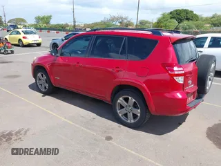 2010 Toyota RAV4 Sport with VIN JTMWF4DV9A5015896, listed as a IAAI auction lot 42224892 with 170,864 mi miles and . Bid and sale history available at DreamBid. Image 3.