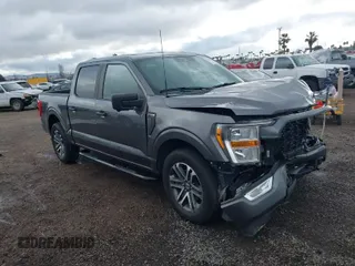 2021 Ford F-150 XL with VIN 1FTEW1CPXMFC34281, listed as a IAAI auction lot 41765916 with 115,370 mi miles. Bid and sale history available at carsss.com. Image 1.