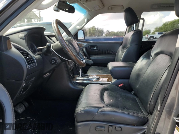 2017 Infiniti QX80 with VIN JN8AZ2NF5H9642681, listed as a Copart auction lot 71200704 with 132,250 mi miles and Salvage Title. Bid and sale history available at carsss.com. Image 7.