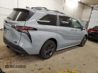 2024 Toyota Sienna LE with VIN 5TDCSKFCXRS123366, listed as a Copart auction lot 78481764 with 0 mi miles and Salvage Title. Bid and sale history available at carsss.com. Image 3.
