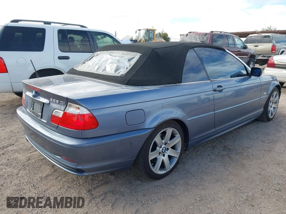 2002 BMW 3 Series 325Ci with VIN WBABS33462JY59719, listed as a IAAI auction lot 41606966 with 104,306 mi miles and . Bid and sale history available at DreamBid. Image 4.