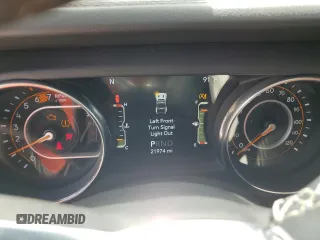 2021 Jeep Wrangler Unlimited Sahara с VIN 1C4HJXEN9MW574788, выставлен на аукционе Copart как лот 55109505 с пробегом 21 974 миль миль и Списание • Salvage title. История ставок и продаж доступна на DreamBid. Изображение 9.