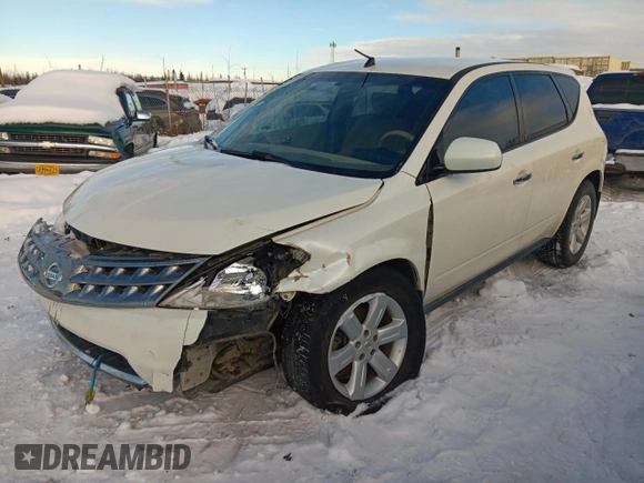 2006 Nissan Murano S with VIN JN8AZ08T26W425013, listed as a Copart auction lot 46355165 with 170,251 mi miles and Salvage Title. Bid and sale history available at carsss.com. Image 1.