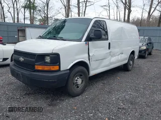 2007 Chevrolet Express Cargo Van with VIN 1GCGG25V471164110, listed as a IAAI auction lot 41996377 with 85,226 mi miles. Bid and sale history available at carsss.com. Image 2.