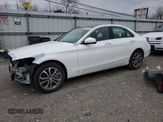 2015 Mercedes-Benz C-Class C 300 Luxury with VIN 55SWF4KB8FU028006, listed as a Copart auction lot 49635755 with 78,497 mi miles and Salvage Title. Bid and sale history available at carsss.com. Image 1.
