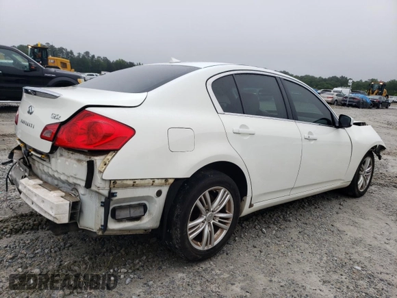 2011 Infiniti G25 x с VIN JN1DV6AR7BM651482, выставлен на аукционе Copart как лот 58501135 с пробегом 118 045 миль миль и Списание • Salvage title. История ставок и продаж доступна на DreamBid. Изображение 3.