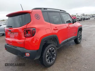 2023 Jeep Renegade Trailhawk with VIN ZACNJDC19PPP62601, listed as a IAAI auction lot 41911700 with 23,973 mi miles and . Bid and sale history available at DreamBid. Image 4.