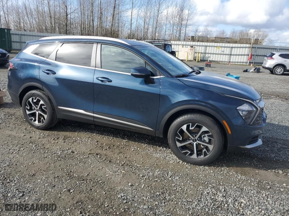2023 Kia Sportage Hybrid EX with VIN KNDPVCAG4P7072835, listed as a Copart auction lot 47851155 with 7,671 mi miles and Salvage Title. Bid and sale history available at carsss.com. Image 4.