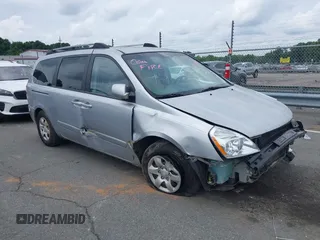 2006 Kia Sedona LX with VIN KNDMB233566027794, listed as a IAAI auction lot 42383849 with 132,484 mi miles and . Bid and sale history available at DreamBid. Image 1.