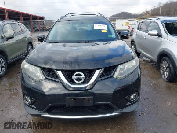 2014 Nissan Rogue S with VIN 5N1AT2MV6EC765891, listed as a IAAI auction lot 41668060 with 100,795 mi miles. Bid and sale history available at carsss.com. Image 13.
