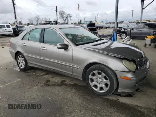 2006 Mercedes-Benz C 280 Luxury with VIN WDBRF54H36A908382, listed as a Copart auction lot 48197845 with 128,420 mi miles and Salvage Title. Bid and sale history available at DreamBid. Image 4.