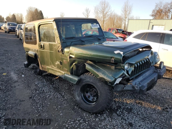 1998 Jeep Wrangler Sahara z VIN 1J4FY49S5WP798505, wystawiony jako Copart lot #88394465 z przebiegiem Nie podano mil oraz Szkoda całkowita • Salvage title. Historia ofert i sprzedaży dostępna na DreamBid. Obrazek 4.