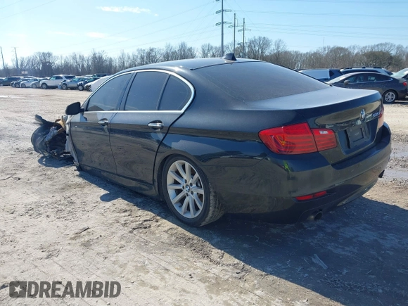 2014 BMW 5 Series 535i with VIN WBA5B1C50ED484262, listed as a IAAI auction lot 41463976 with Not Provided miles. Bid and sale history available at carsss.com. Image 3.