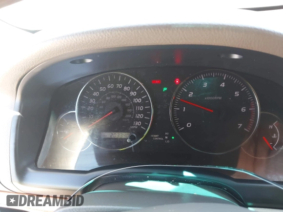 2006 Lexus GX 470 z VIN JTJBT20XX60123321, wystawiony jako IAAI lot #42123307 z przebiegiem 203 340 mil mil oraz . Historia ofert i sprzedaży dostępna na DreamBid. Obrazek 7.