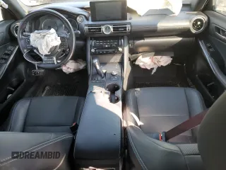 2021 Lexus IS with VIN JTHC81F29M5045630, listed as a Copart auction lot 47646125 with 0 mi miles and Salvage Title. Bid and sale history available at carsss.com. Image 8.