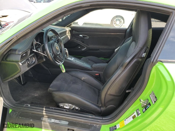 2018 Porsche 911 GT3 with VIN WP0AC2A95JS175760, listed as a Copart auction lot 69265964 with 18,989 mi miles and Salvage Title. Bid and sale history available at carsss.com. Image 7.