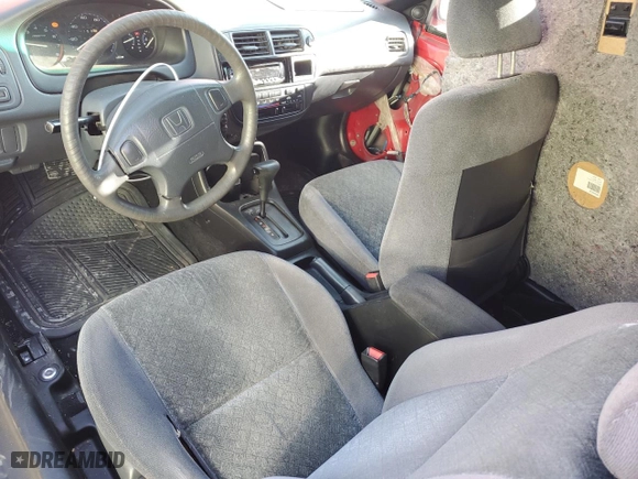 1998 Honda Civic EX with VIN 1HGEJ8240WL123128, listed as a Copart auction lot 89021125 with 192,699 mi miles and Salvage Title. Bid and sale history available at carsss.com. Image 8.