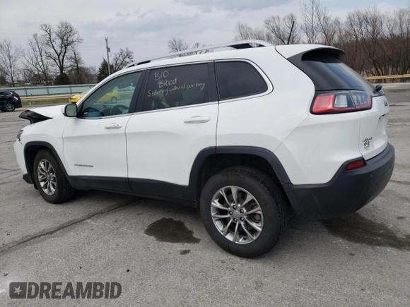 2021 Jeep Cherokee Latitude Plus z VIN 1C4PJMLB7MD133367, wystawiony jako Copart lot #49389785 z przebiegiem 156 663 mil mil oraz Szkoda całkowita • Salvage title. Historia ofert i sprzedaży dostępna na DreamBid. Obrazek 2.