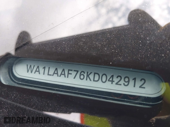 2019 Audi Q7 Premium Plus с VIN WA1LAAF76KD042912, выставлен на аукционе IAAI как лот 42425873 с пробегом Не указан миль и . История ставок и продаж доступна на DreamBid. Изображение 9.